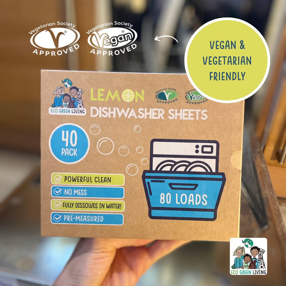 Eco Green Living Dishwasher Sheets – Lemon Scent | 40 Sheets