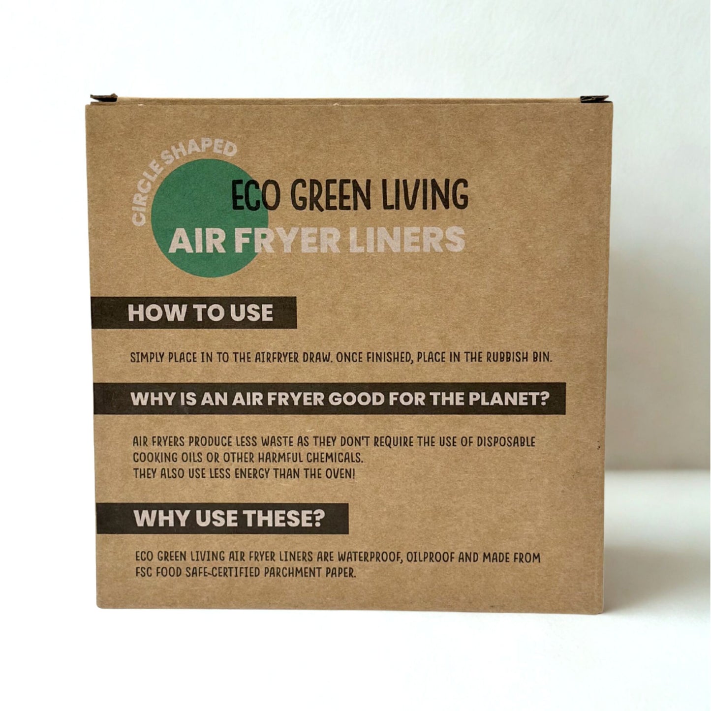 Air Fryer Liners 50 Papers, suitable for all air fryers.