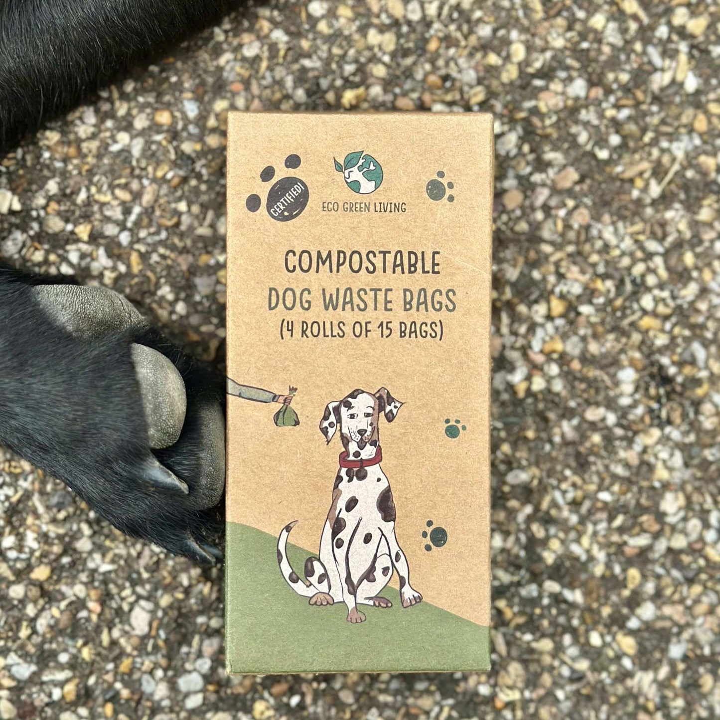 Compostable Dog Waste Bags | 1 Pack - 60 Large Bags