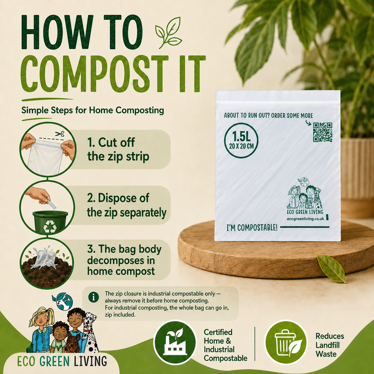 1.5L Zip Lock Bags
