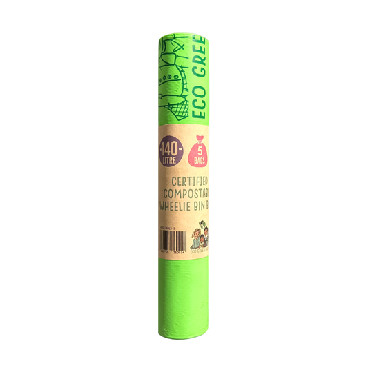 140L Compostable Waste Bags | 1 Roll of 5 Bags | Eco Green Living