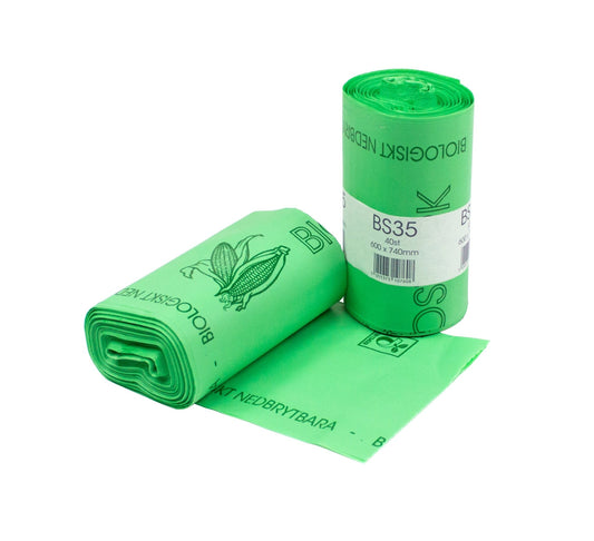 Roll of 35L Catering Compostable Bags - 40 per roll