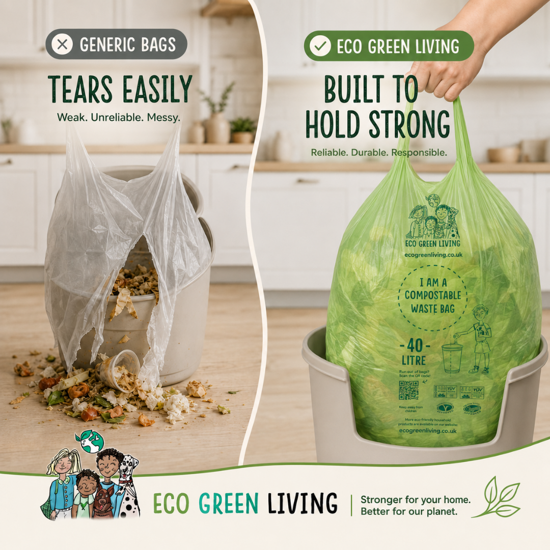 40L Bin Bags | 1 Roll of 24 Bags | Eco Green Living