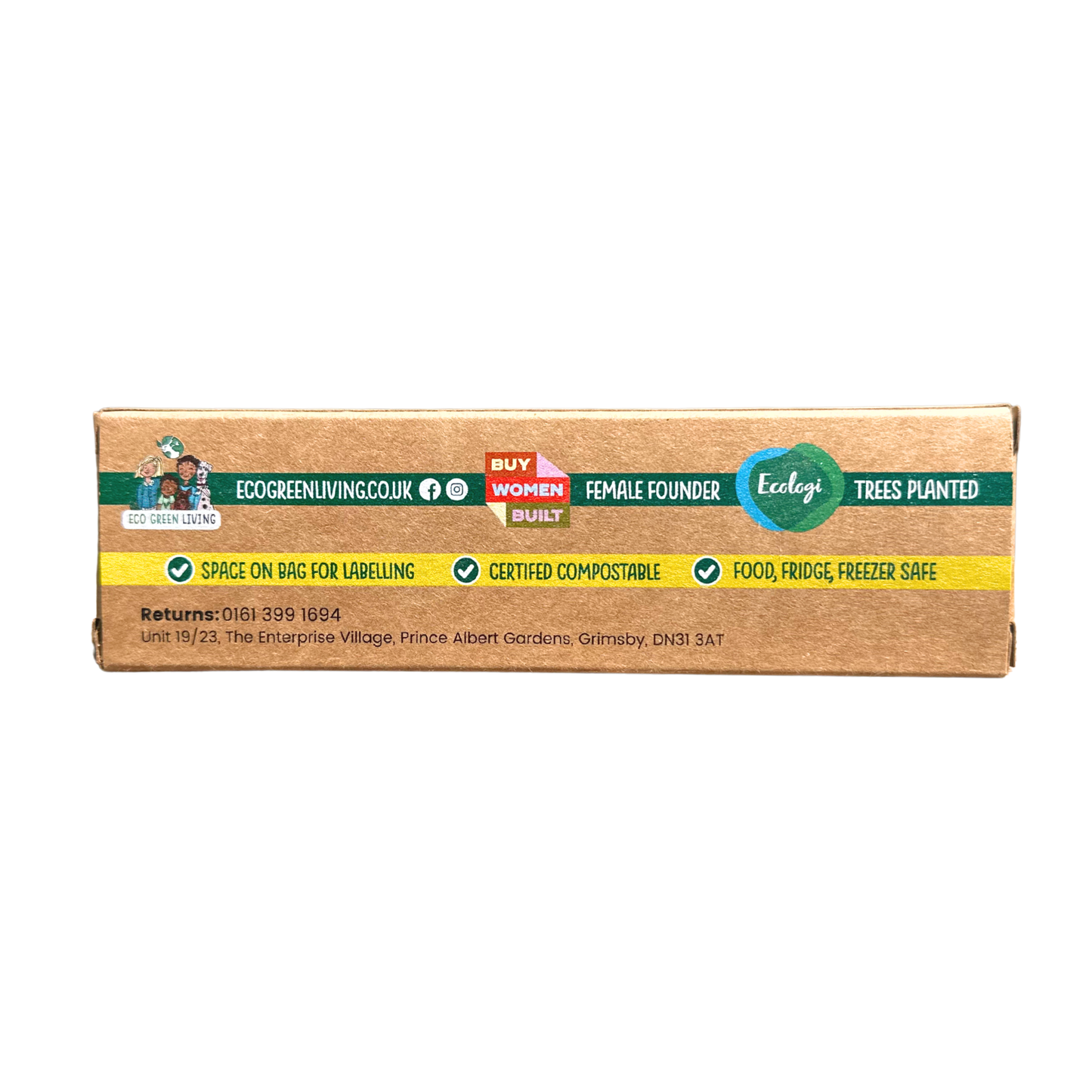 4 Litre Certified Compostable Food & Freezer Bags (25 bags)