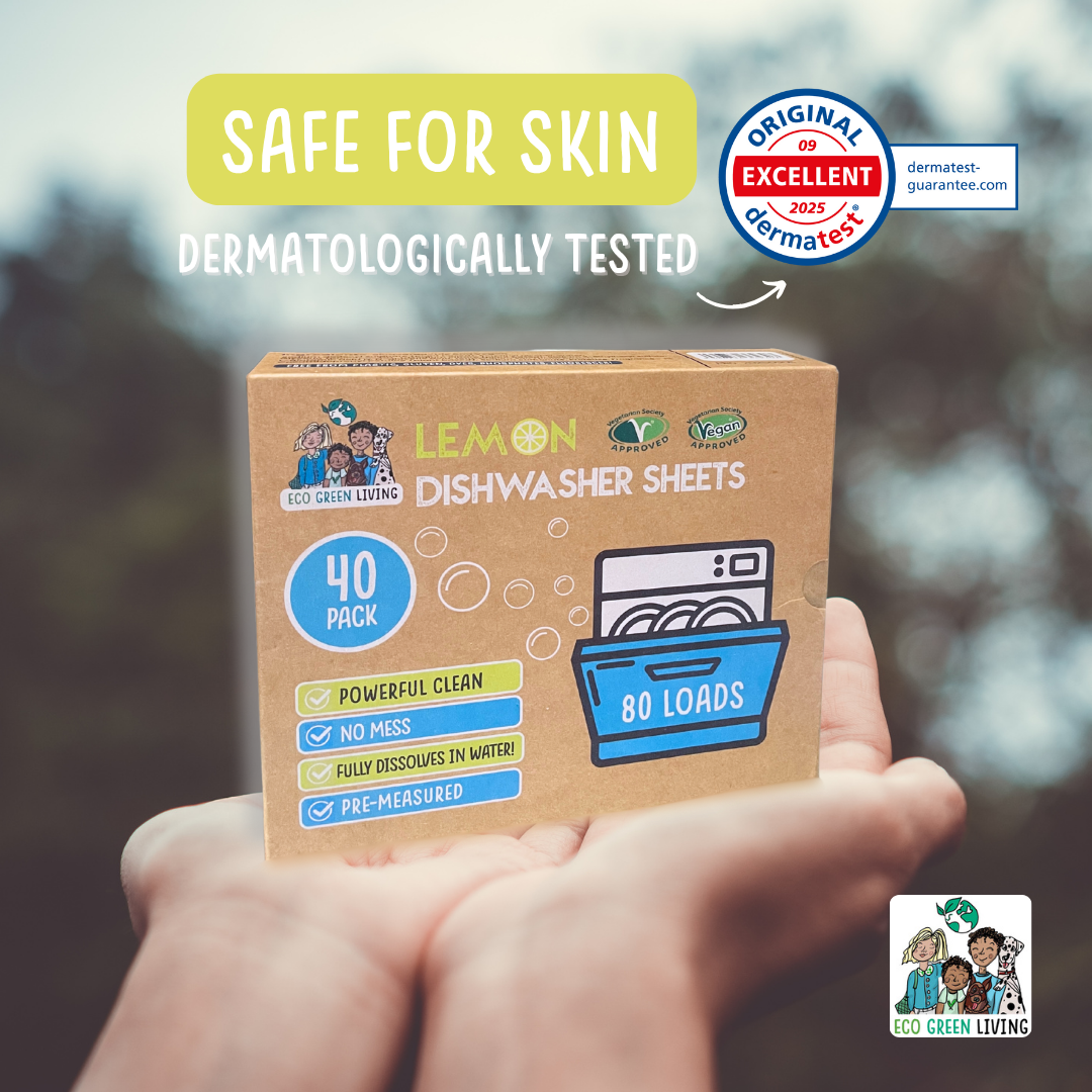 Eco Green Living Dishwasher Sheets – Lemon Scent | 40 Sheets