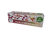 Load image into Gallery viewer, 6 Litre Certified Compostable Food &amp; Freezer Bags (20 bags) - EcoGreenBusiness
