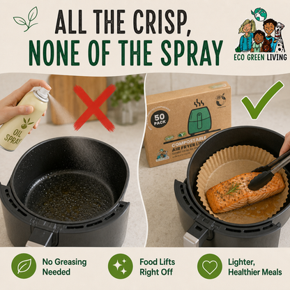 Air Fryer Liners 50 Papers, suitable for all air fryers.