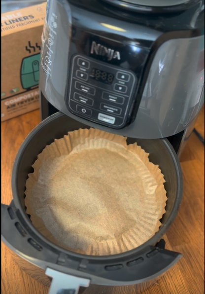 Air Fryer Liners 50 Papers, suitable for all air fryers.