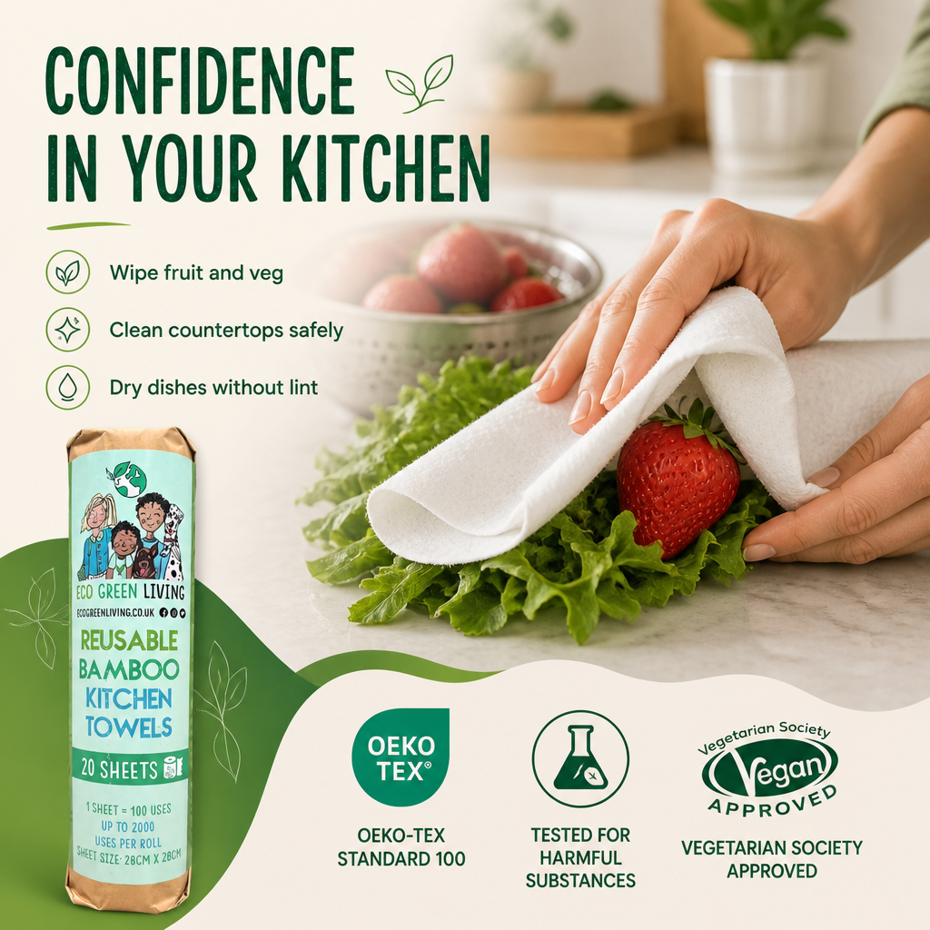 Reusable Bamboo Kitchen Towels
