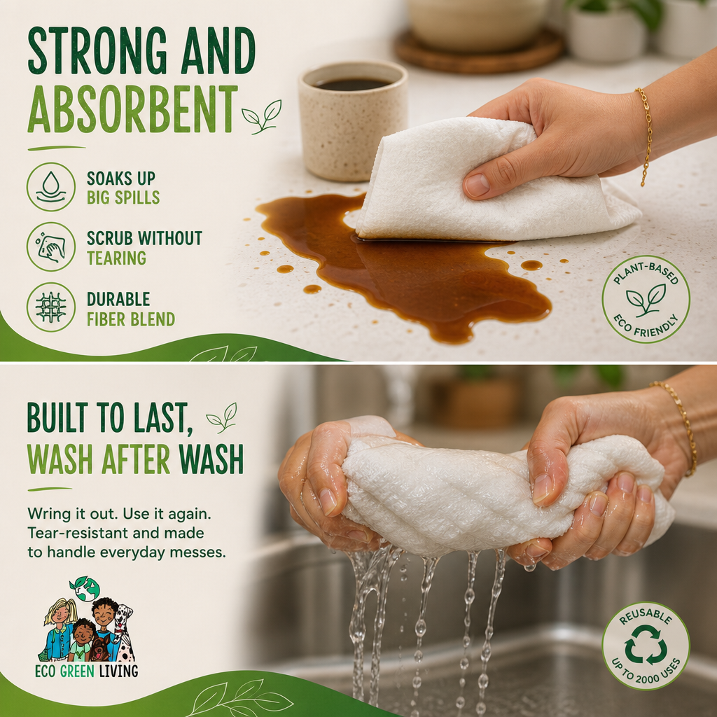 Reusable Bamboo Kitchen Towels