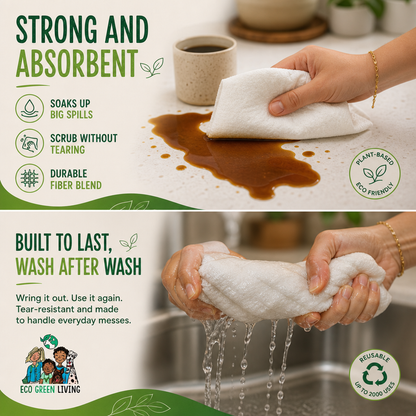 Reusable Bamboo Kitchen Towels