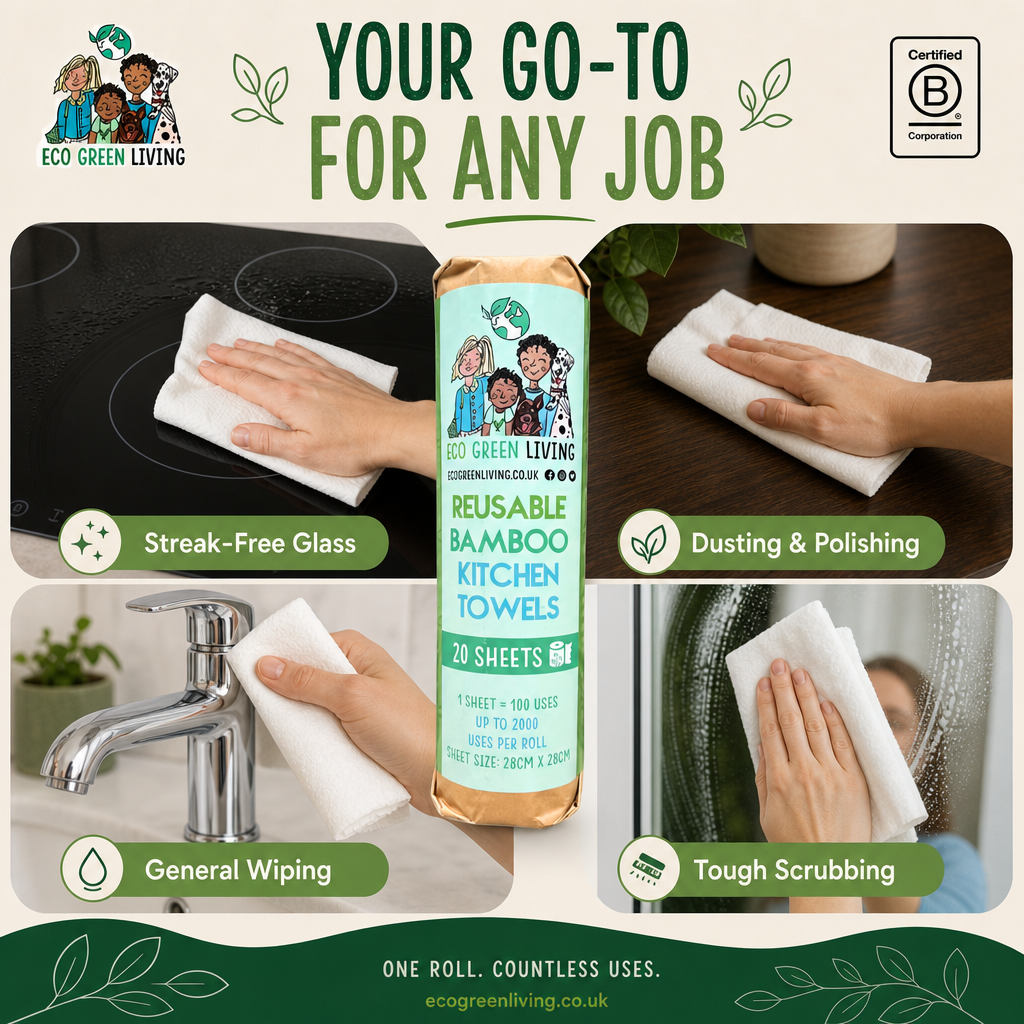 Reusable Bamboo Kitchen Towels