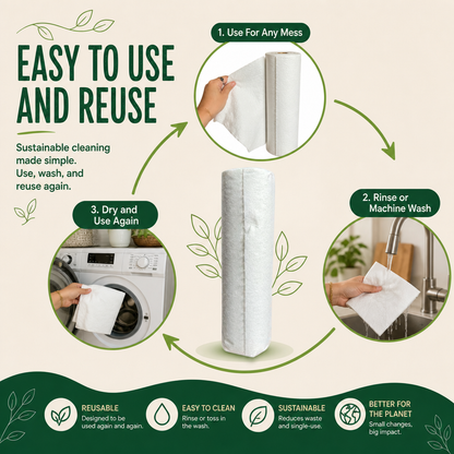 Reusable Bamboo Kitchen Towels