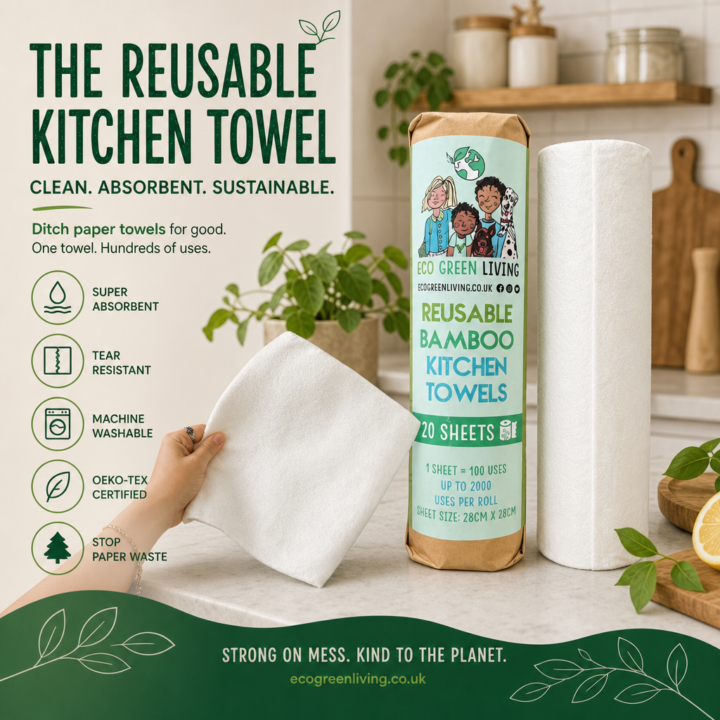 Reusable Bamboo Kitchen Towels