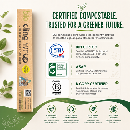 Compostable Cling Film - 1 x 30m roll