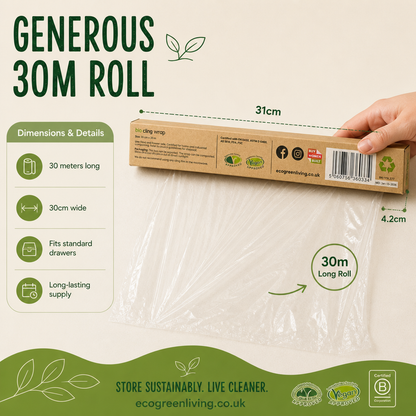 Compostable Cling Film - 1 x 30m roll