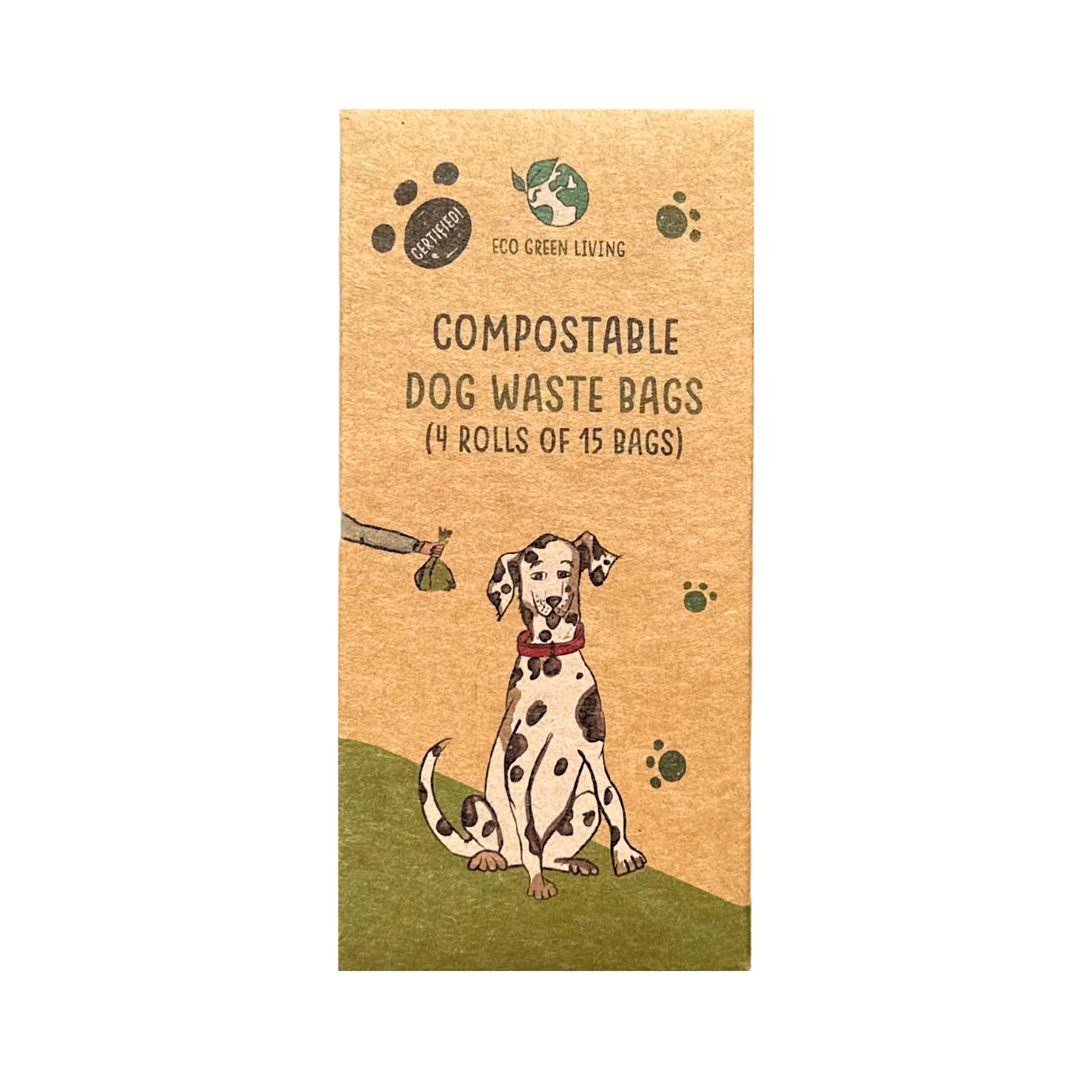 Compostable Dog Waste Bags | 1 Pack - 60 Large Bags