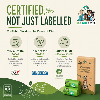 Compostable Dog Waste Bags | 1 Pack - 60 Large Bags