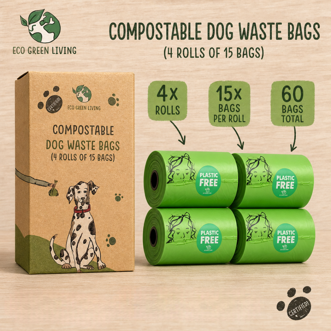Compostable Dog Waste Bags | 1 Pack - 60 Large Bags