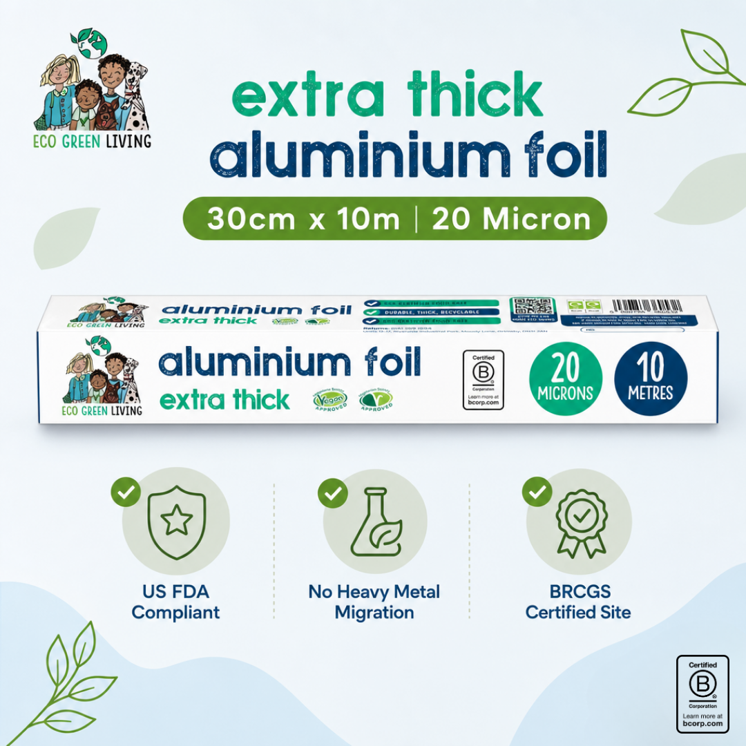 100% Recycled Aluminium Foil - 30cm x 10m
