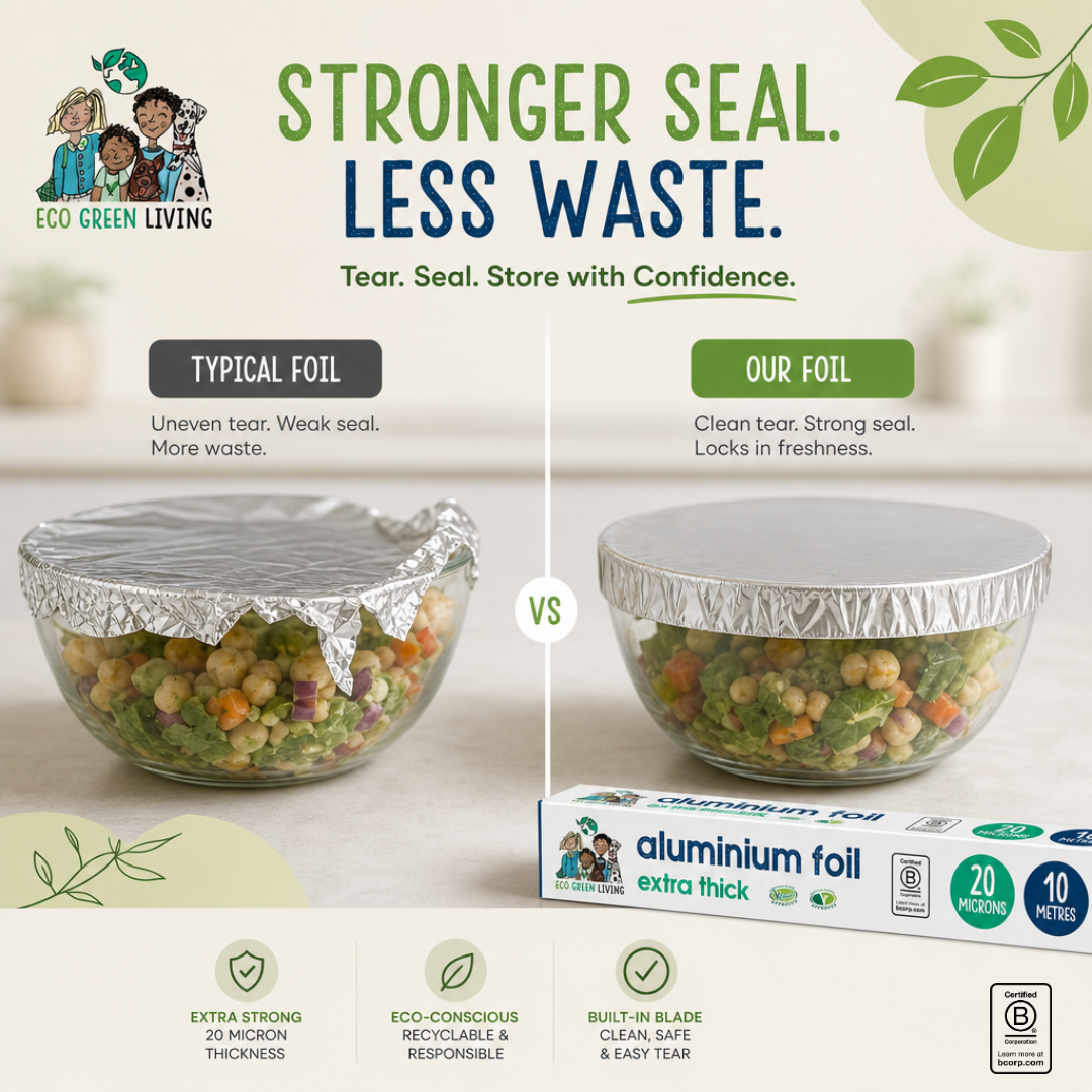 100% Recycled Aluminium Foil - 30cm x 10m