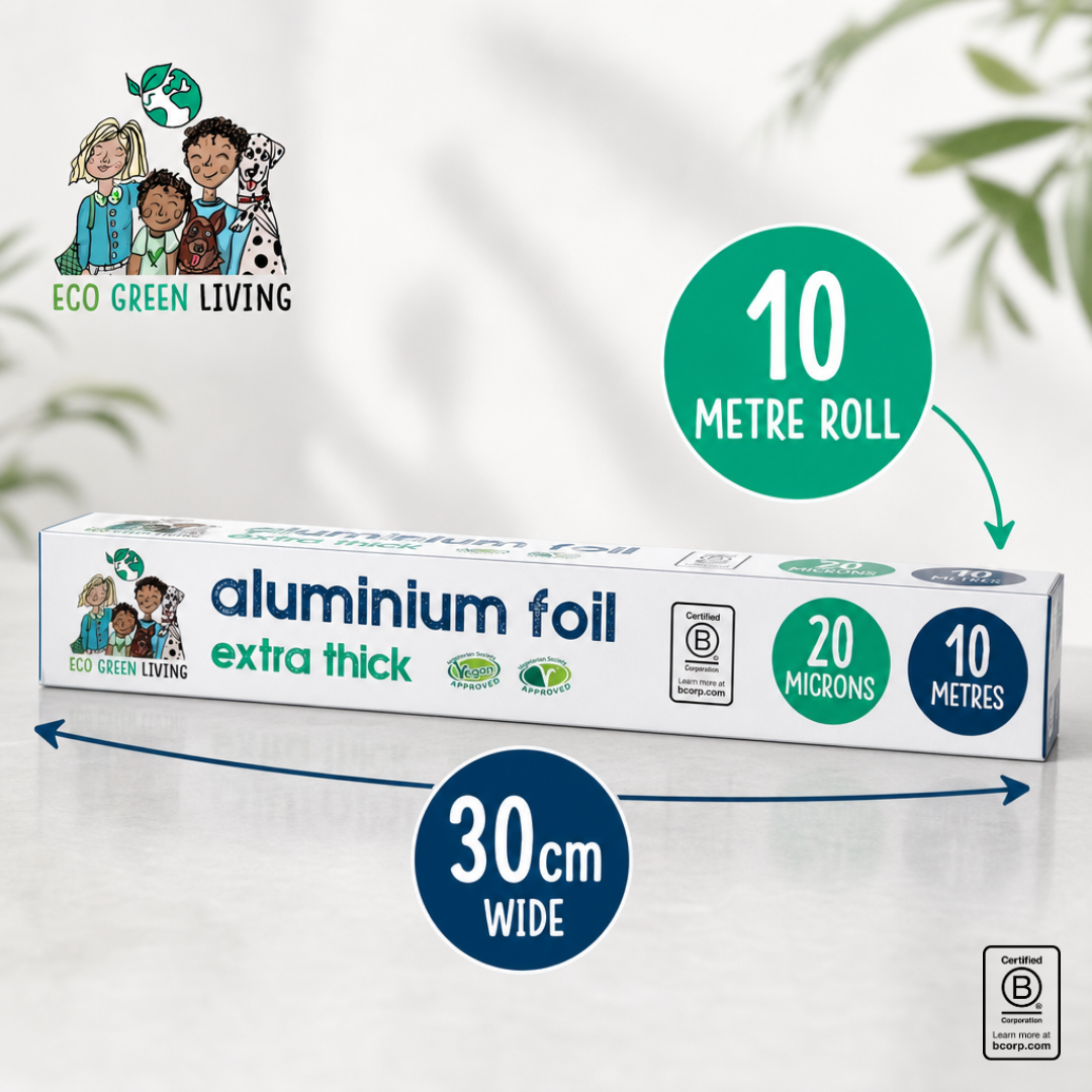 100% Recycled Aluminium Foil - 30cm x 10m