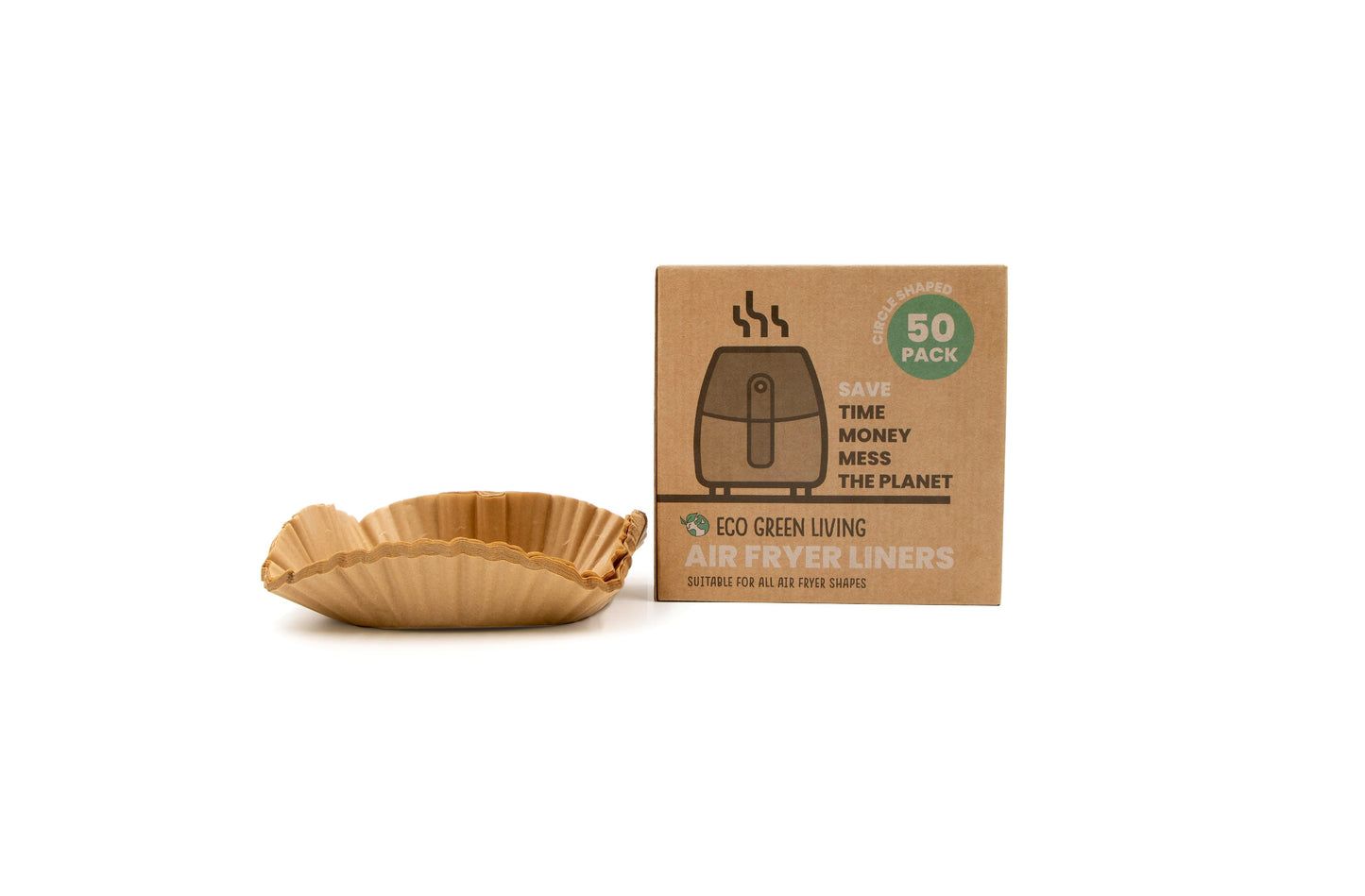 Air Fryer Liners 50 Papers, suitable for all air fryers.