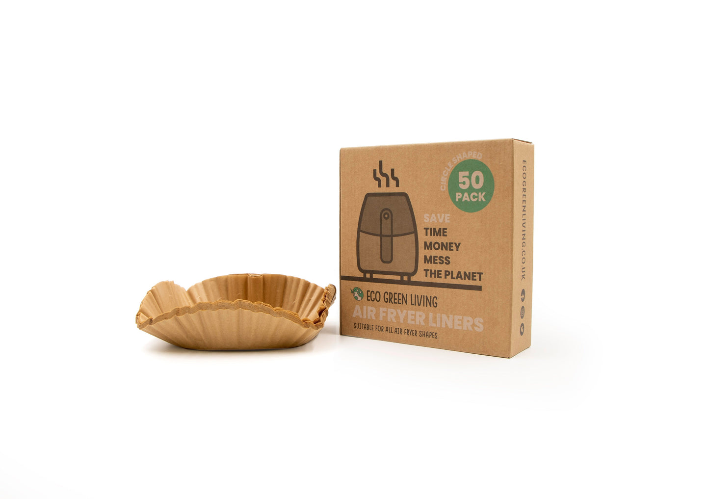Air Fryer Liners 50 Papers, suitable for all air fryers.