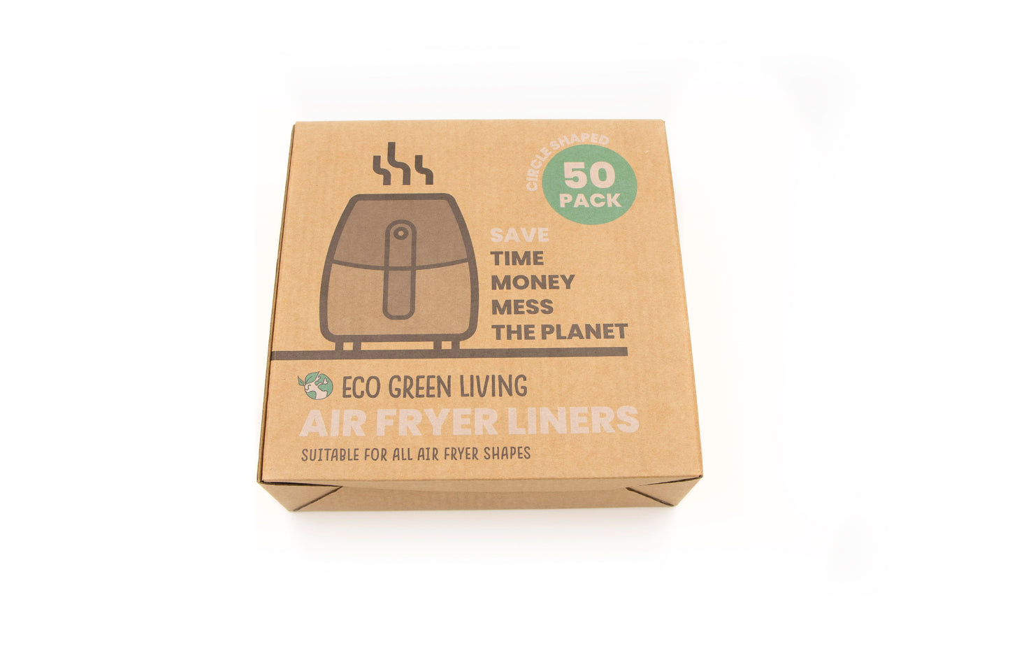 Air Fryer Liners 50 Papers, suitable for all air fryers.
