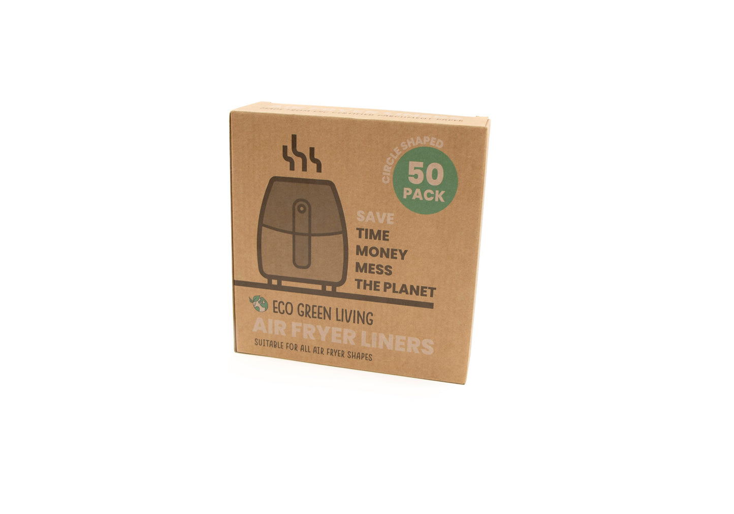 Air Fryer Liners 50 Papers, suitable for all air fryers.