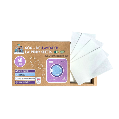 Non-Bio Laundry Detergent Sheets x 60 (Lavender) Eco Green Living