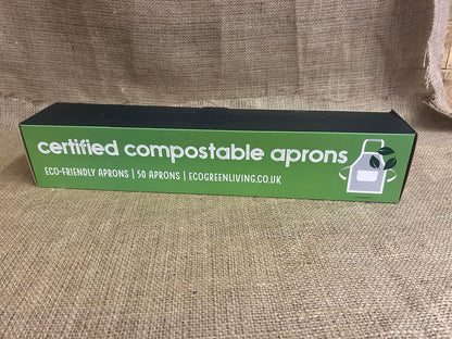 Eco-friendly Certified Compostable Aprons (50 aprons)