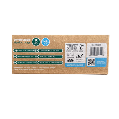 Compostable Resealable Bags Small  | 0.5 Litre (25 bags)
