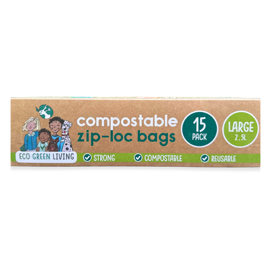 Compostable Resealable Bags Large  | 2.5 Litre (15 bags)