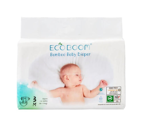 Bamboo Baby Nappies Pack of 32 - Medium - EcoGreenBusiness