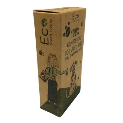 Compostable Dog Waste Bags | 1 Pack - 60 Large Bags - EcoGreenBusiness