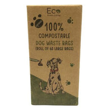 Load image into Gallery viewer, Compostable Dog Waste Bags | 1 Pack - 60 Large Bags - EcoGreenBusiness
