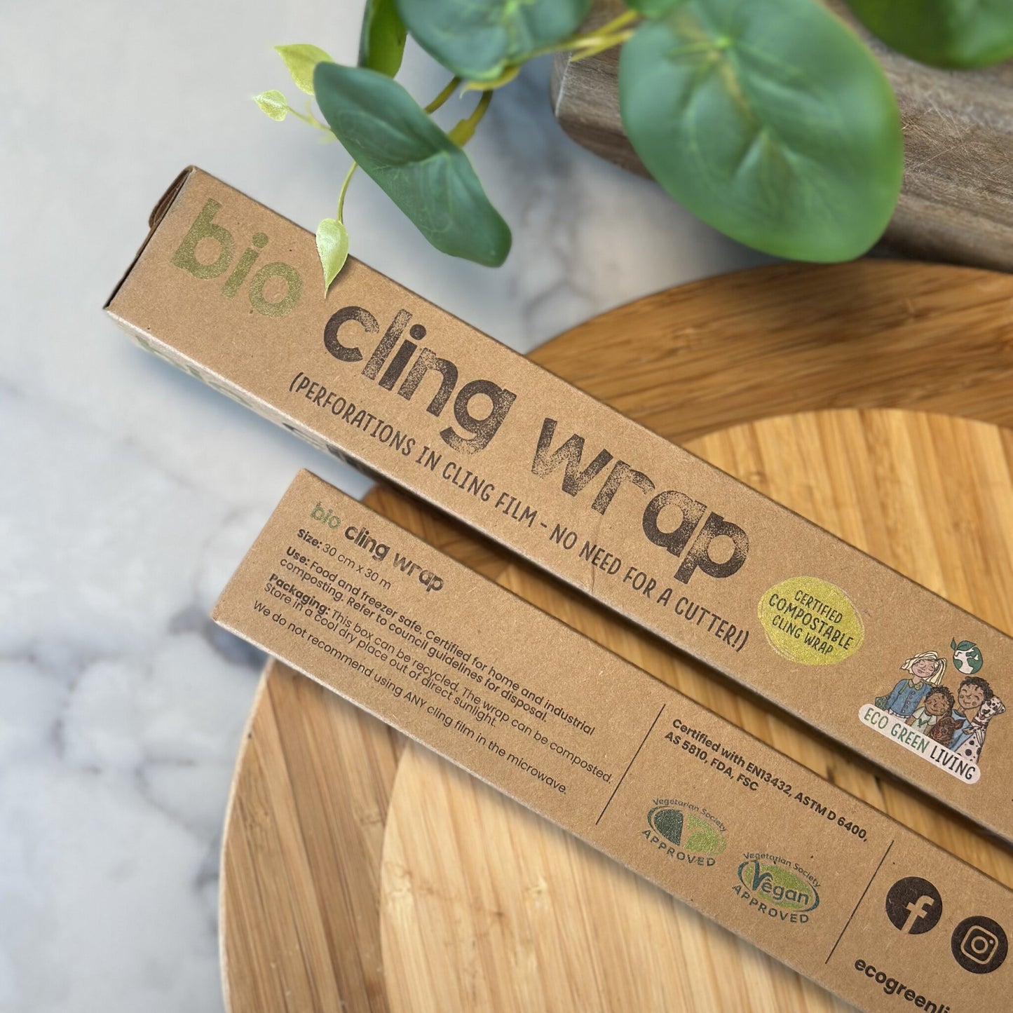 Compostable Cling Film - 1 x 30m roll