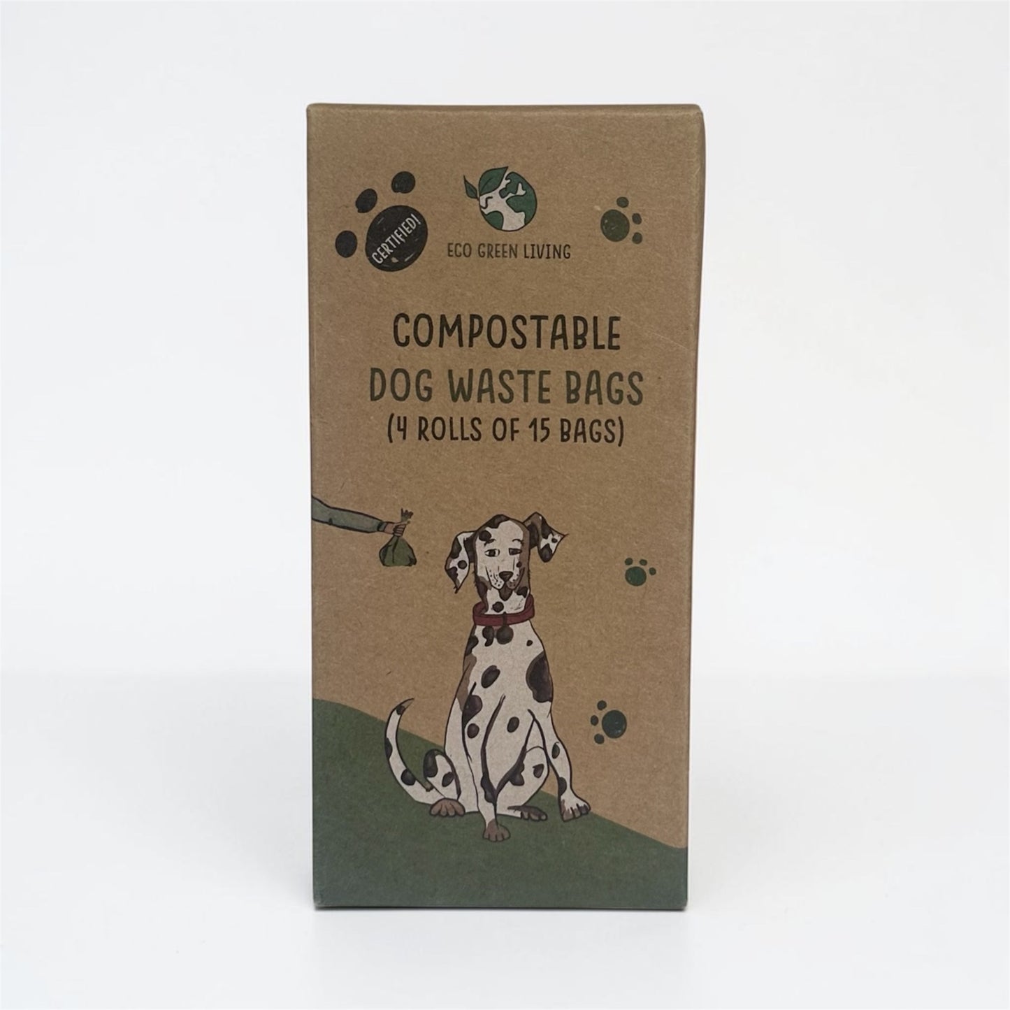 Compostable Dog Waste Bags | 1 Pack - 60 Large Bags