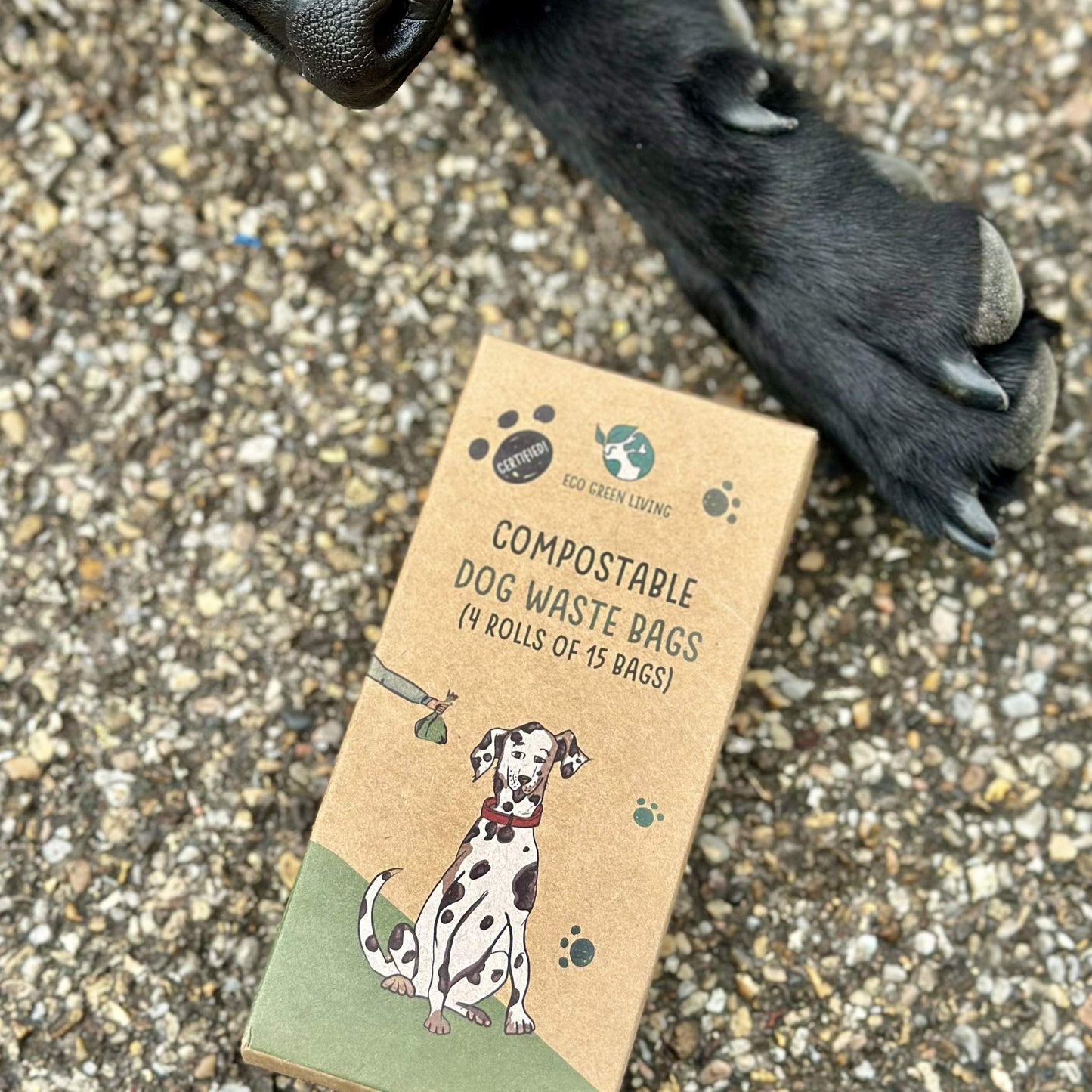 Compostable Dog Waste Bags | 1 Pack - 60 Large Bags
