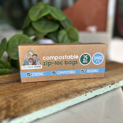 Compostable Resealable Bags Small  | 0.5 Litre (25 bags)