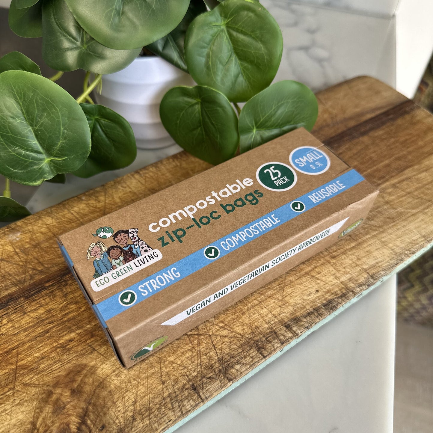 Compostable Resealable Bags Small  | 0.5 Litre (25 bags)
