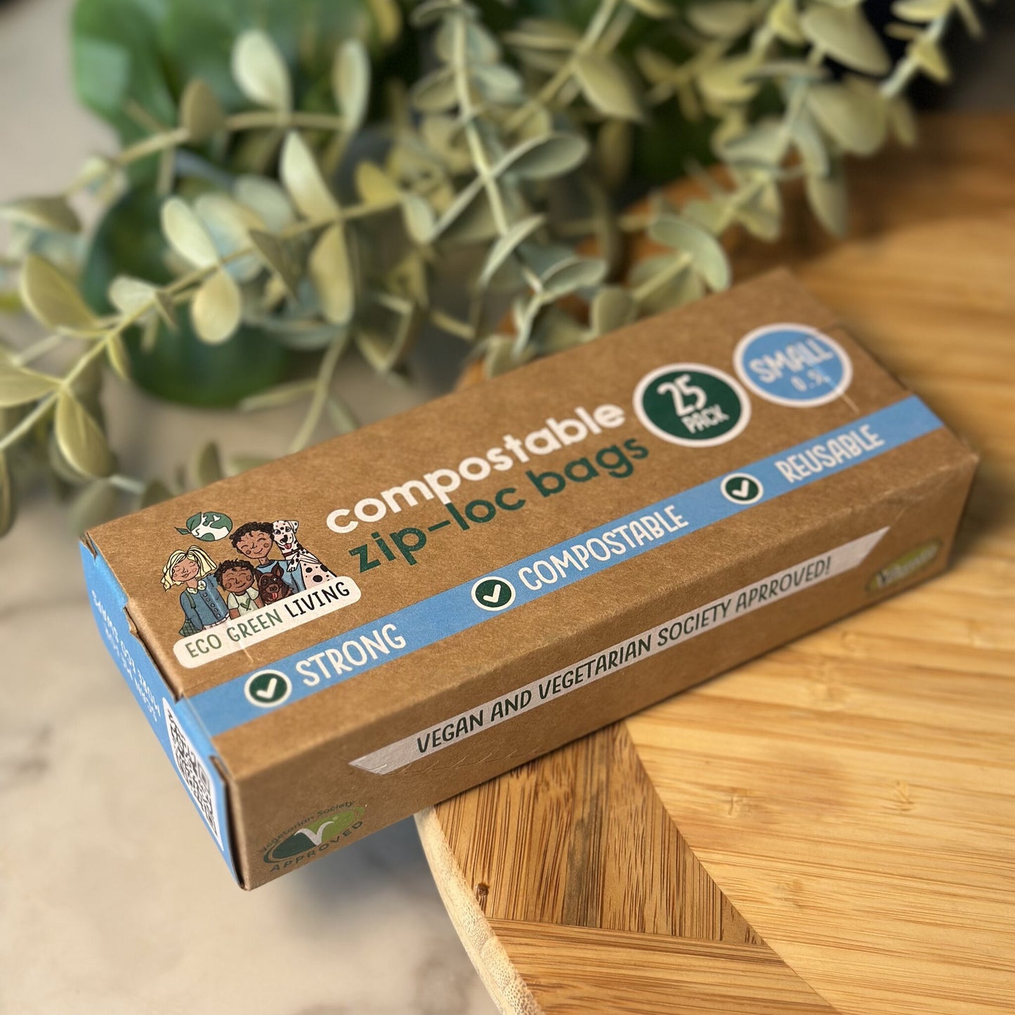 Compostable Resealable Bags Small  | 0.5 Litre (25 bags)
