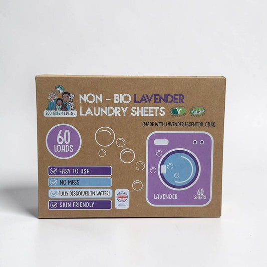 Non-Bio Laundry Detergent Sheets x 60 (Lavender) Eco Green Living