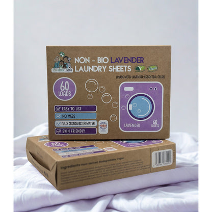 Non-Bio Laundry Detergent Sheets x 60 (Lavender) Eco Green Living