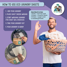 Load image into Gallery viewer, Laundry Detergent Sheets x 60 (Lavender) Eco Green Living
