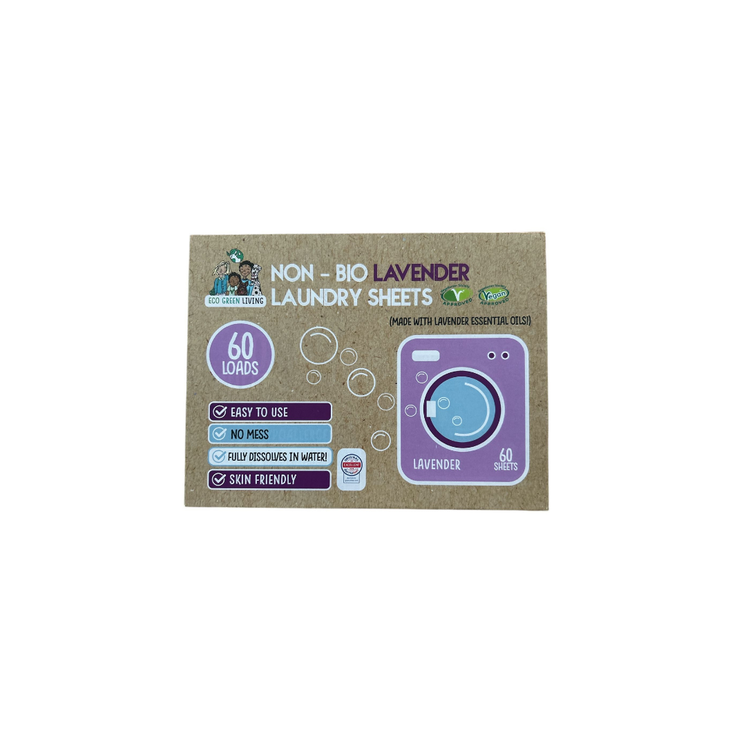 Non-Bio Laundry Detergent Sheets x 60 (Lavender) Eco Green Living