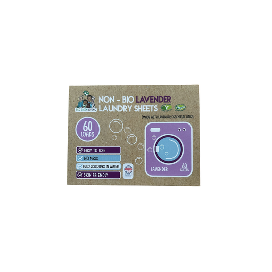 Non-Bio Laundry Detergent Sheets x 60 (Lavender) Eco Green Living
