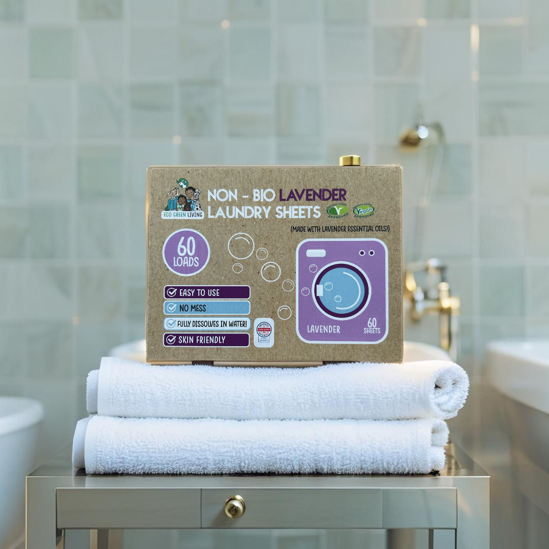 Non-Bio Laundry Detergent Sheets x 60 (Lavender) Eco Green Living
