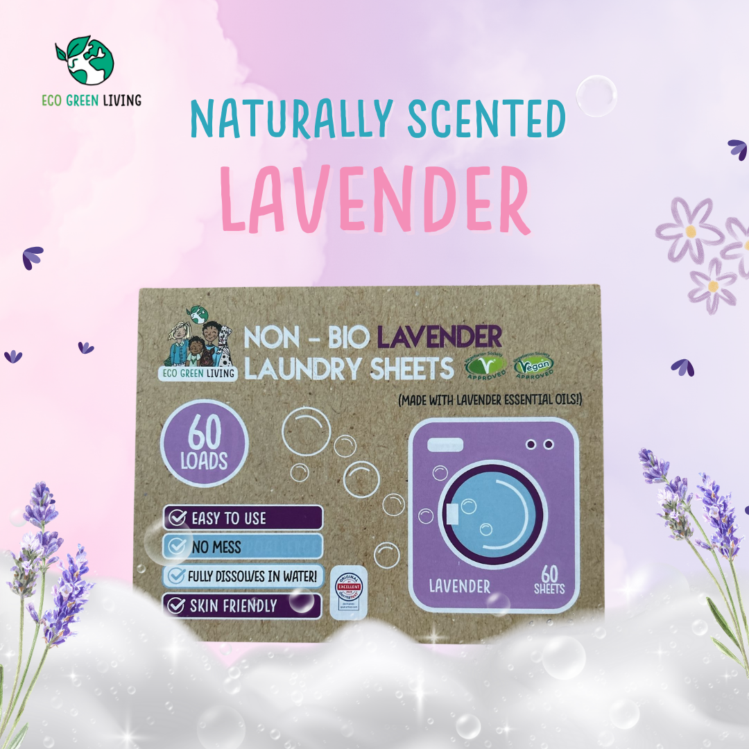Non-Bio Laundry Detergent Sheets x 60 (Lavender) Eco Green Living